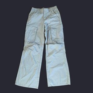 H&M Light Khaki Cargo Pants with Flared Hem